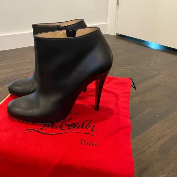 Christian Louboutin Belle100 black bootie size 38 - Picture 9 of 9
